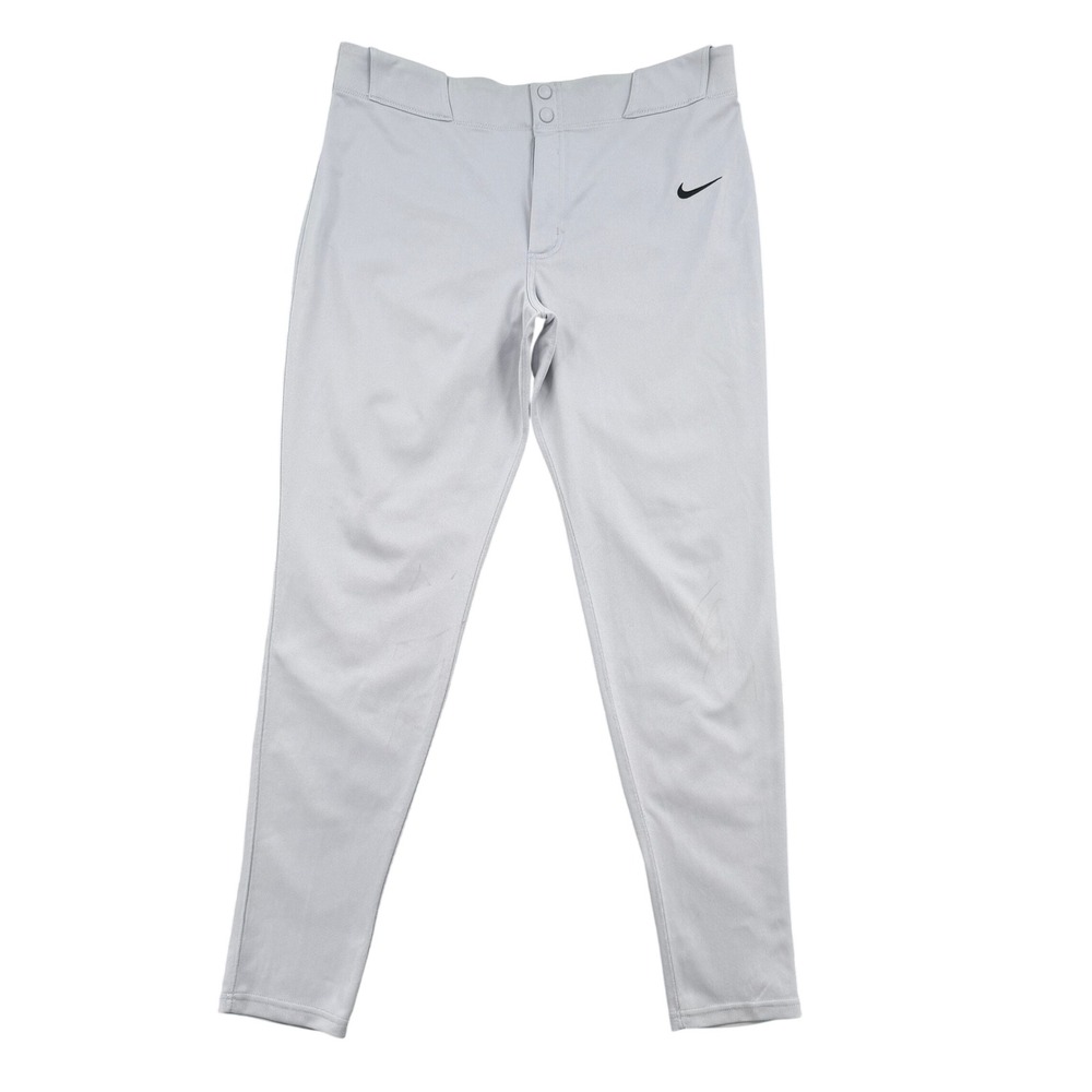 Nike Mens Baseball Pants White Sz Large Team Sports Athletic Activewear Stretch